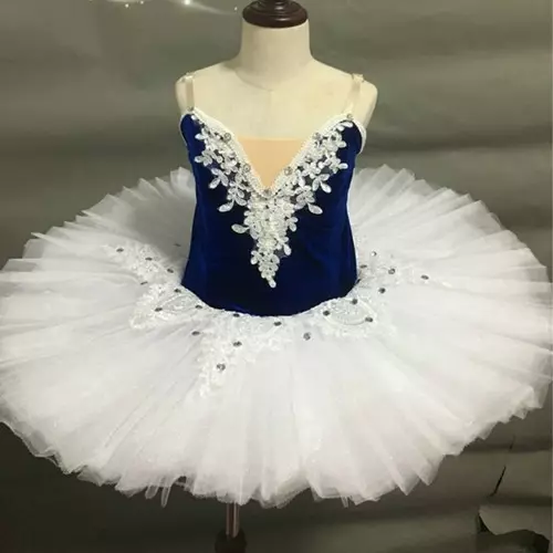 Professional Ballet Tutu Kid Adult Swan Dance Costume Pancake Tutu Skating Dress