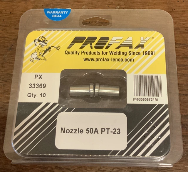 Profax Lenco ESAB Copper Nozzle #33369 50A PT-23