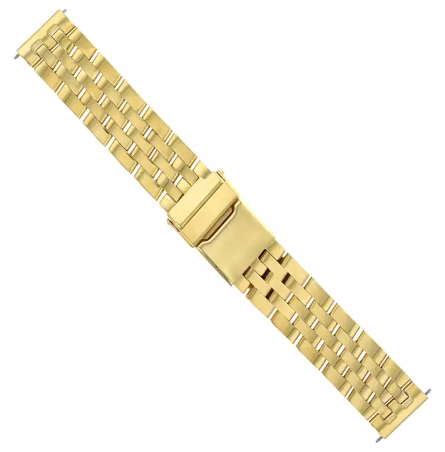 20Mm Watch Band Bracelet For Breitling Pilot Bentley Navitimer Watch 5 Link Gold