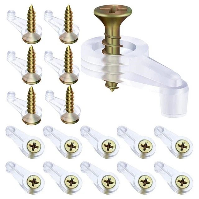 Clips de soporte de vidrio moldes plástico clips de espejo pared 10/20 ud. artesanía