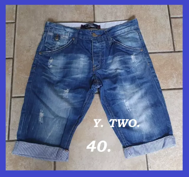 Beau bermuda jeans Y.TWO T: W30 voir un 40