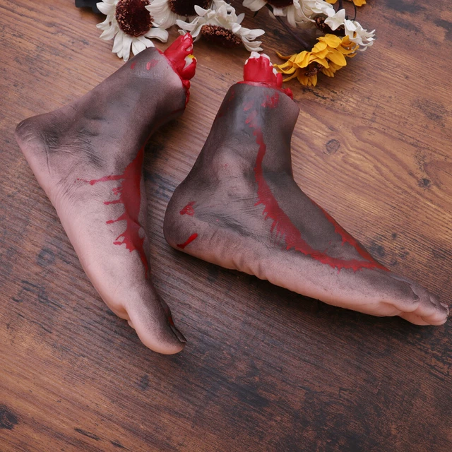 4 pz oggetti di scena scherzo Halloween a mano tagliata a mano