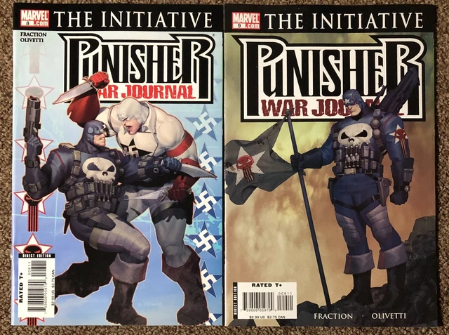 Punisher War Journal The Initiative #8-9 Marvel Comic Lot
