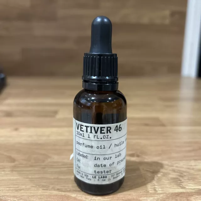 LE LABO VETIVER 46  PERFUME OIL 30ml 100% GENUINE PRODUCT