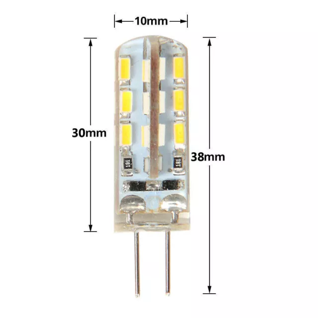 10X G4 G9 12V 220V LED Lampe 3W 6W 8W Stiftsockel Leuchtmittel Birne Warmweiß 2