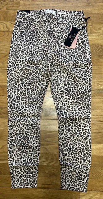womens JEN 7 for all mankind cheetah / leopard ANKLE SKINNY jeans 4 NWT $99 *B7