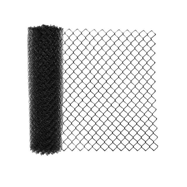 Black Chain Link Fence Roll Galvanized Steel 4 X 50 feet Fabric 9.5-AW Gauge New