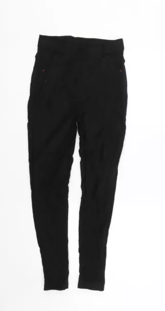 Preworn Womens Black Polyester Capri Leggings Size XL L26 in