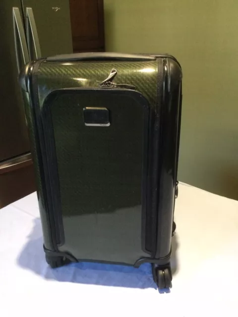 TUMI Tegra Lite Max Short Trip Expandable CarryOn Hard Case Olive Green Graphite