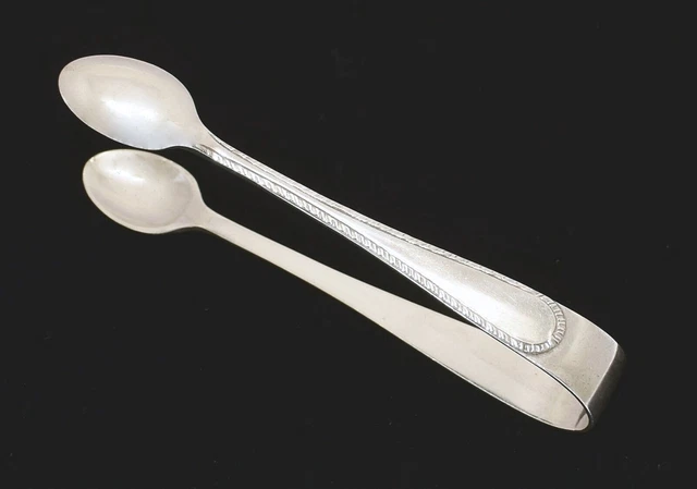 Fine Antique Solid Silver Sugar Tongs Hm Chester 1914 Good Condition Great Gift!