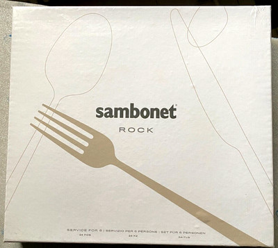Sambonet Sambonet ROYAL Servizio posate per 6 persone SET POSATE 24 Pz ACCIAIO INOX 