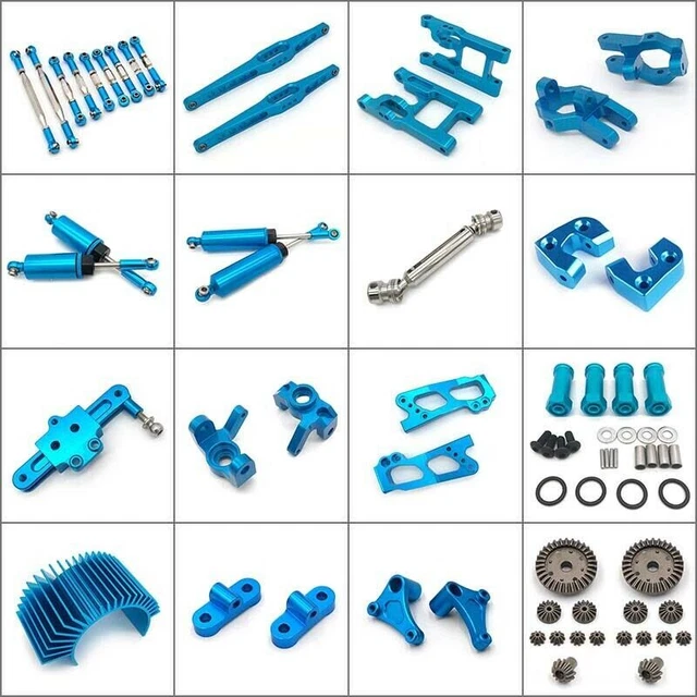 RC Car Metal Gear Differential Wave Box  Shaft Shock Absorber For Wltoys 12428