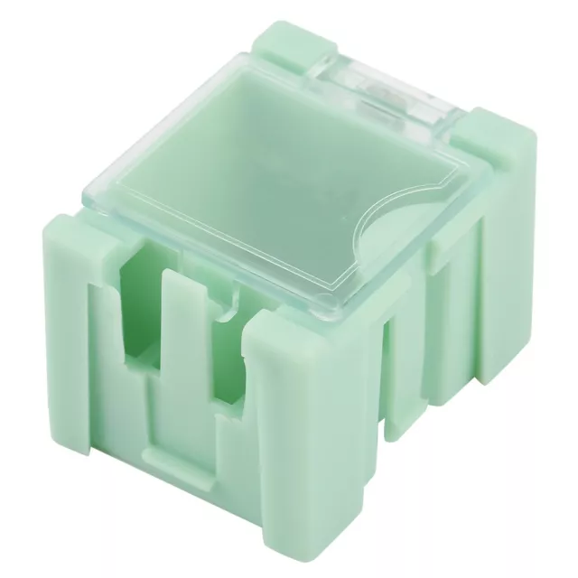 50Pcs/set Green SMT SMD Container Box Electronic Components Mini Storage Case☯