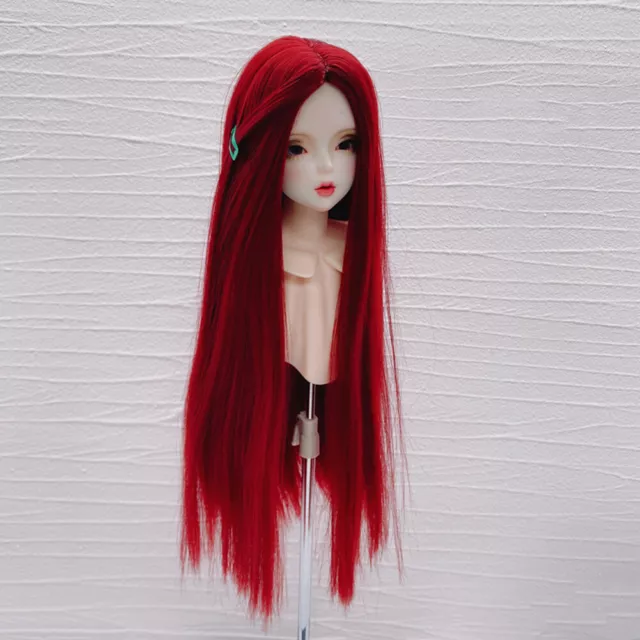Dolls Accessories Long Straight Hair Wigs Soft for 1/3 1/4 1/6 BJD SD Doll DIY 3