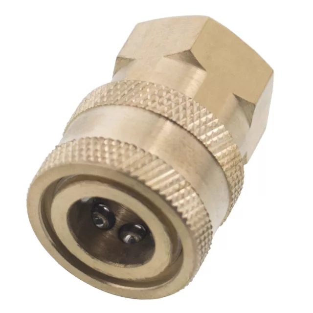 1/4" FPT Female Brass Socket Quick Connect Coupler for Pressure Washer Nozzle
