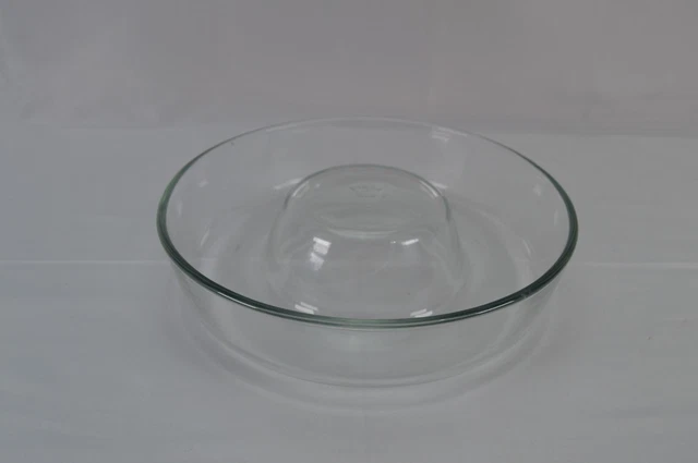 Cake in pyrex bowl top