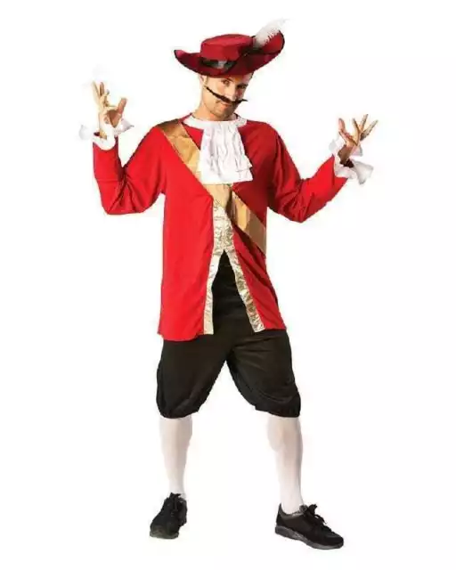 Disney Men's Captain Hook Pirate Adult Costume Standard / XL Full Dress