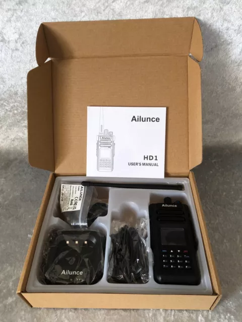 Ailunce HD1 10W DMR Amateur Radio, GPS, Dual Band, Digital Two Way Radio, Type-C