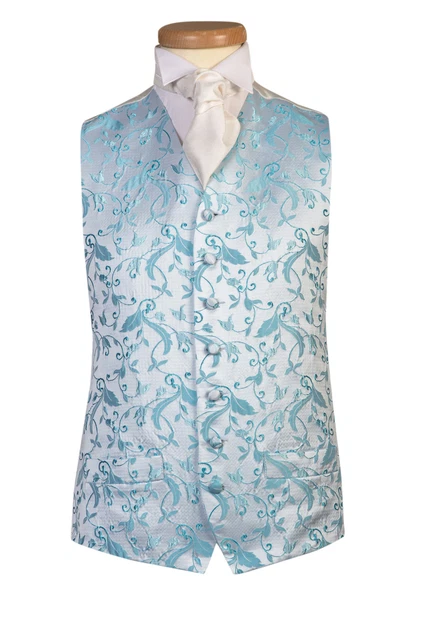 Abito Da Uomo E Ragazzi Blu Acqua Smoking Festa Abito Da Sposa Gilet Crociera