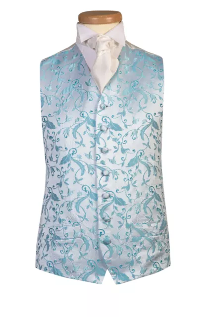Da Uomo & Ragazzo Azzurro Abito Smoking Festa Matrimonio Abito Crociera Gilet
