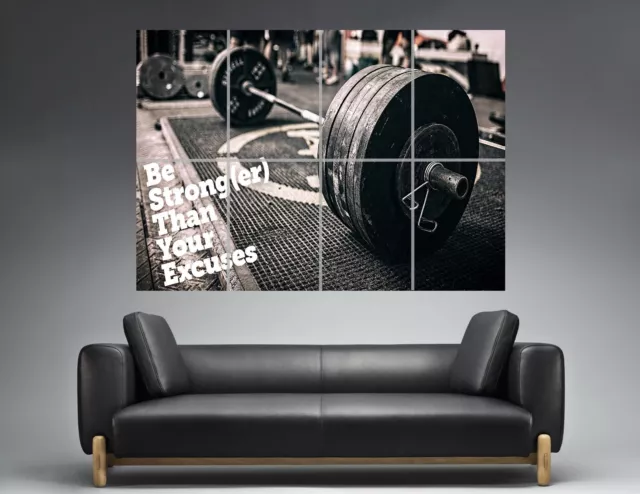 Bodybuilding Bodybuilder Bodybuilding Wall Art Plakat Groß Format A0 Groß Druck