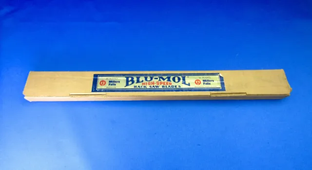 BLU-MOL VTG No.4410M HACKSAW BLADES 14"x1"X.050-10T Made In USA UNUSED COND.#3