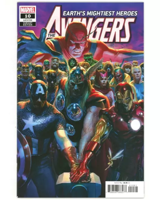 Marvel Comics AVENGERS (2018) #10 (#700 Legacy) ALEX ROSS 1:50 Variant Cover