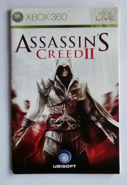*INSTRUCTIONS ONLY* Assassin's Creed II 2 Manual Microsoft XBOX 360