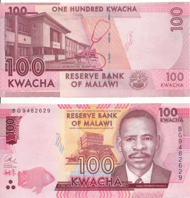 Malawi - 100 Kwacha 1st January 2017 UNC - Pick New