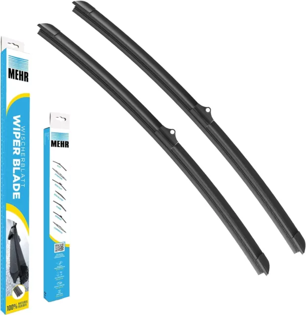 Wiper Blade Kit 24 Inch+18 Inch Fits Front MG MG6 1.9 Magnette DTI 2011-2017