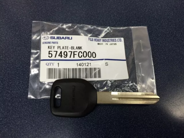 Genuine Subaru Steel Key Blank Forester Impreza Legacy Outback Baja STI WRX OEM