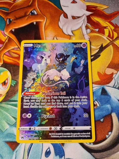 Pokémon Karte Mew GG10/GG70 Krone Zenith volle alternative Kunst selten NM TCG