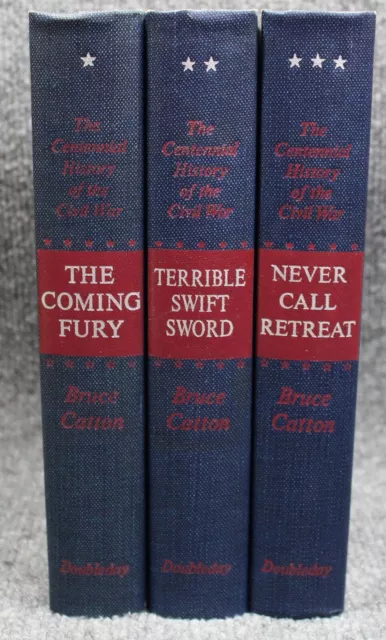 The Centennial History of the Civil War Bruce Catton Volumes 1-3