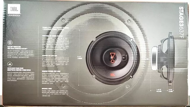 JBL STAGE3 637F Lautsprecher Auto Box Hifi 225W Car Speaker Woofer 2