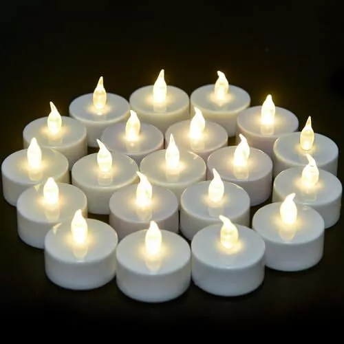 24 Pack Flameless LED Tea Lights Candles Battery Operated for Votive Table Decor