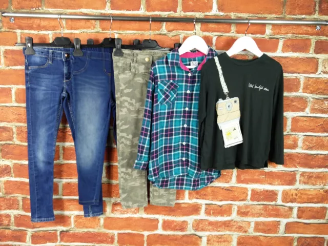 Girls Bundle Age 5-6 Years Crew Next H&M Skinny Jeans Long Sleeve T-Shirt 116Cm