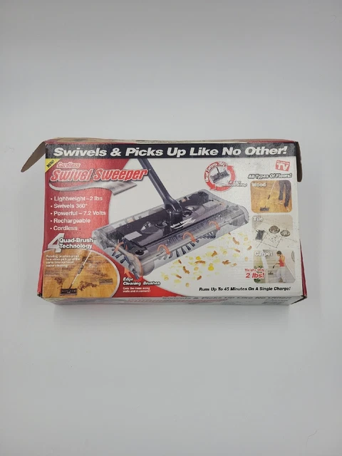 Swivel Sweeper Cordless Black As Seen On Tv Original Swivel Sweeper Swivel Sweeper Cordless Black As Seen On Tv Original Swivel Sweeper