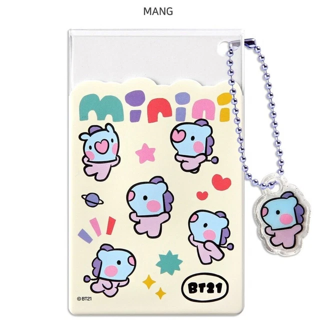 [NEW] LINE FRIENDS BT21 Official Merch Minini Mang Clear Card Pocket ...