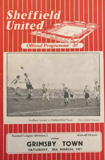 Sheffield United v Grimsby Town Div 2 1956/57