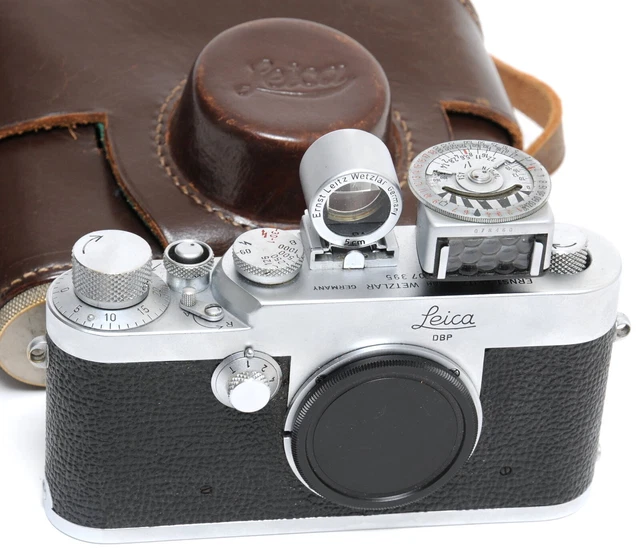 Cuerpo de cámara de película Leica IG 35 mm RF con buscador y medidor de exposición 1957 Y. completo