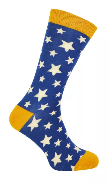 Mr Heron - Mens Star Patterned Socks | Novelty Bamboo Socks