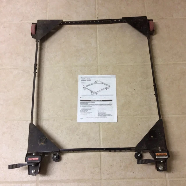 CRAFTSMAN TABLE SAW Radial Arm Saw Mobile Caster Base Ex Cond 69.99