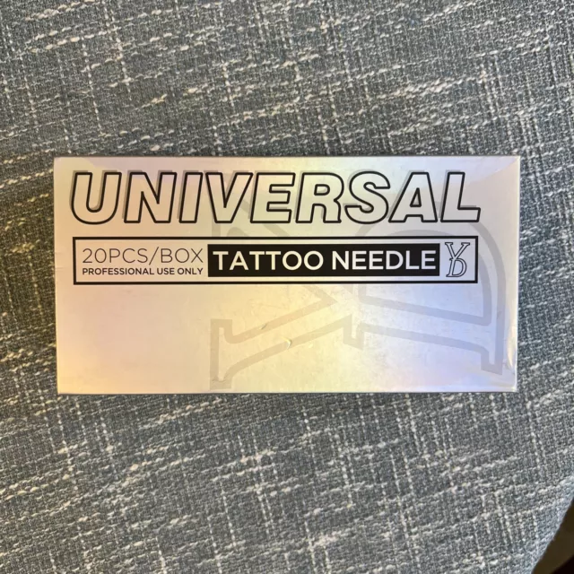 Paquete de 20 agujas universales de cartucho desechables esterilizadas #10 (30 mm)