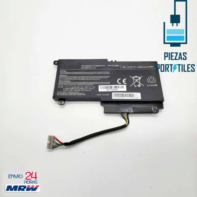 Bateria Compatible para Toshiba Satellite P50-B-118 Li-Ion 14.4v 2800mAh