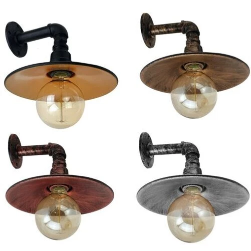 Applique Murale Industrielle LULING - Abat-jour Métal Filet, Style Steampunk - E27 Max 60W, Sans Ampoule