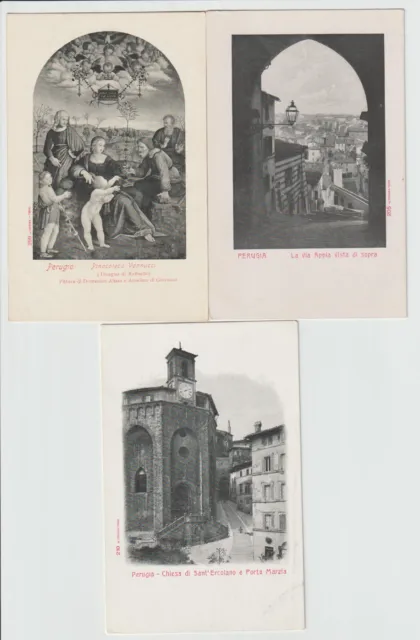 3 Antiche Cartoline Di Perugia Diverse - Edizioni Alterocca - Basso Costo
