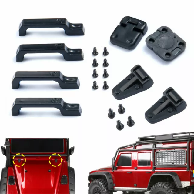 ABS Engine Cover Hinge & Door Hinges & Door Handles For TRX-4 1/10 RC Crawler