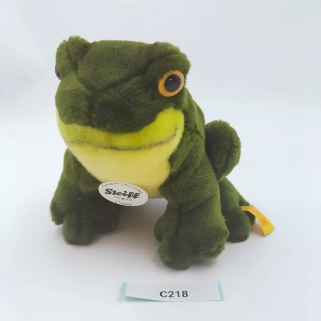 Frog Giengen Germany Steiff Original Cappy Frosc Plush Mascot Stuffed Toy Doll