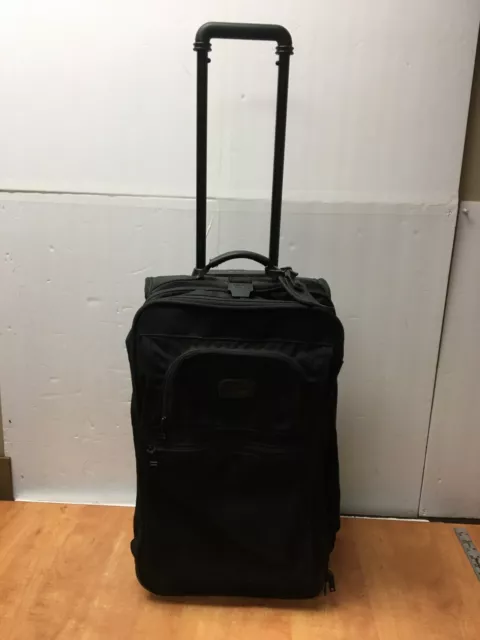 TUMI USA carry on suitcase Expandable Rolling 2 Wheel Ballistic Nylon 22" Black