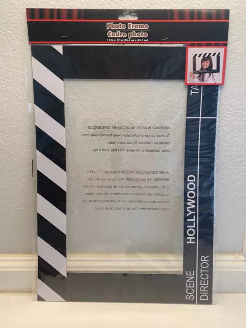 Hollywood Movie Filmstrip Photo Booth Party Props Border Frame 12"x17" 1ct.